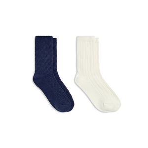 A Static Texture / Twist 5x1 Rib Crew Sock 2-Pack