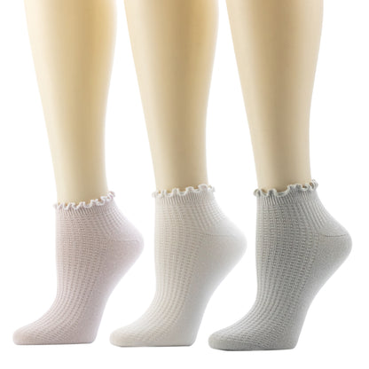 Mannequins wearing Thermal Stitch / Lettuce Welt Low Cut Sock 3-Pack