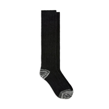 A Braided Honeycomb Cable Knee High Sock
