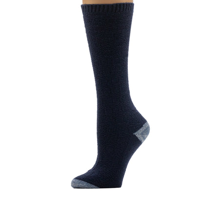 A mannequin wearing Braided Honeycomb Cable Knee High Sock
