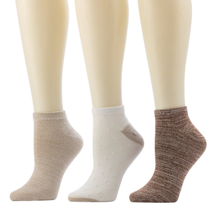 Mannequins wearing Spacedye Pucker Texture Low Cut Sock 3-Pack