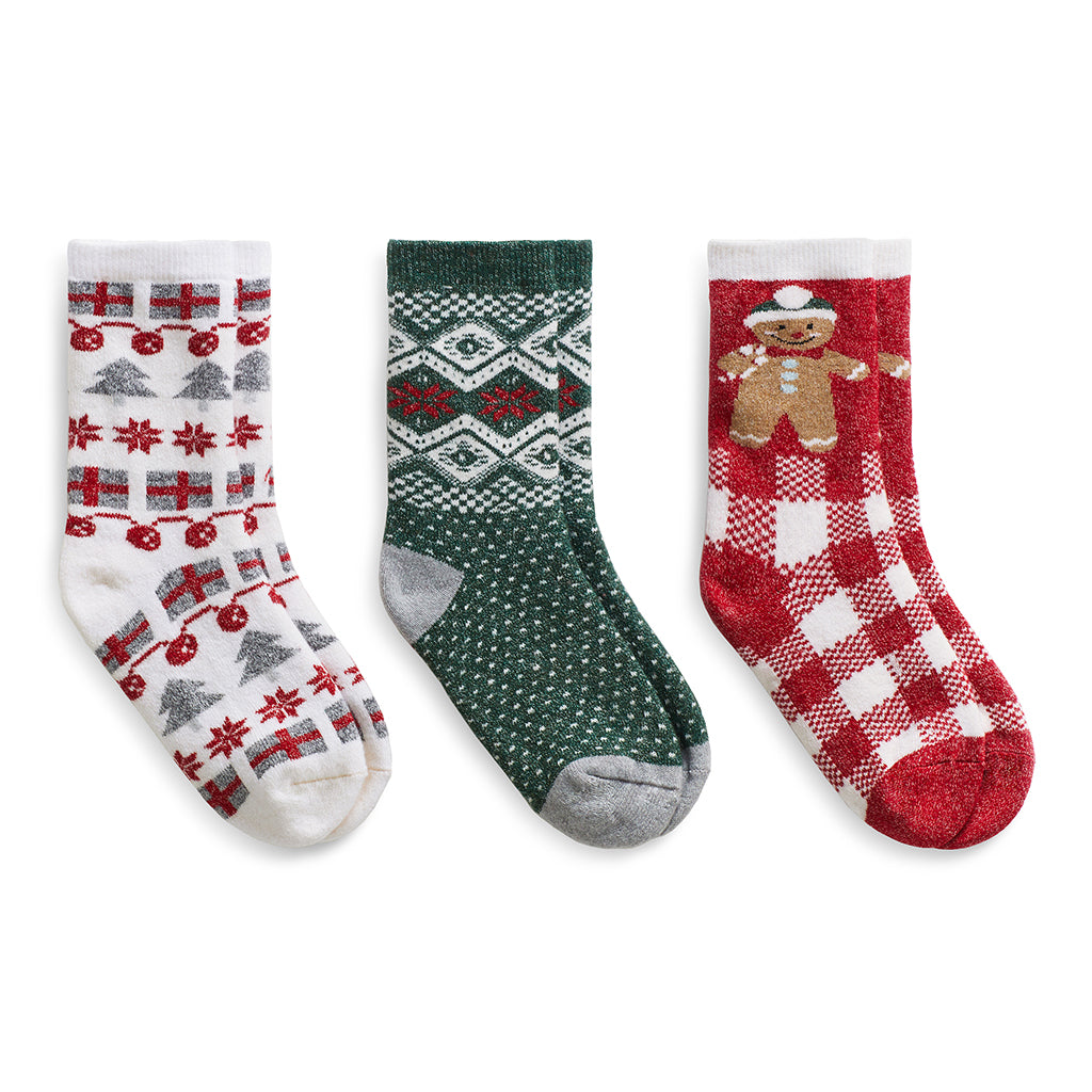 Gingerbread;@Gingerbread Brushed Lounge Sock 3 Pack