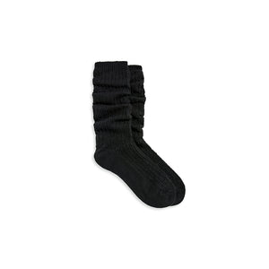 A Turncuff Twist Diamond Seed Stitch Panel Over-The-Knee Sock