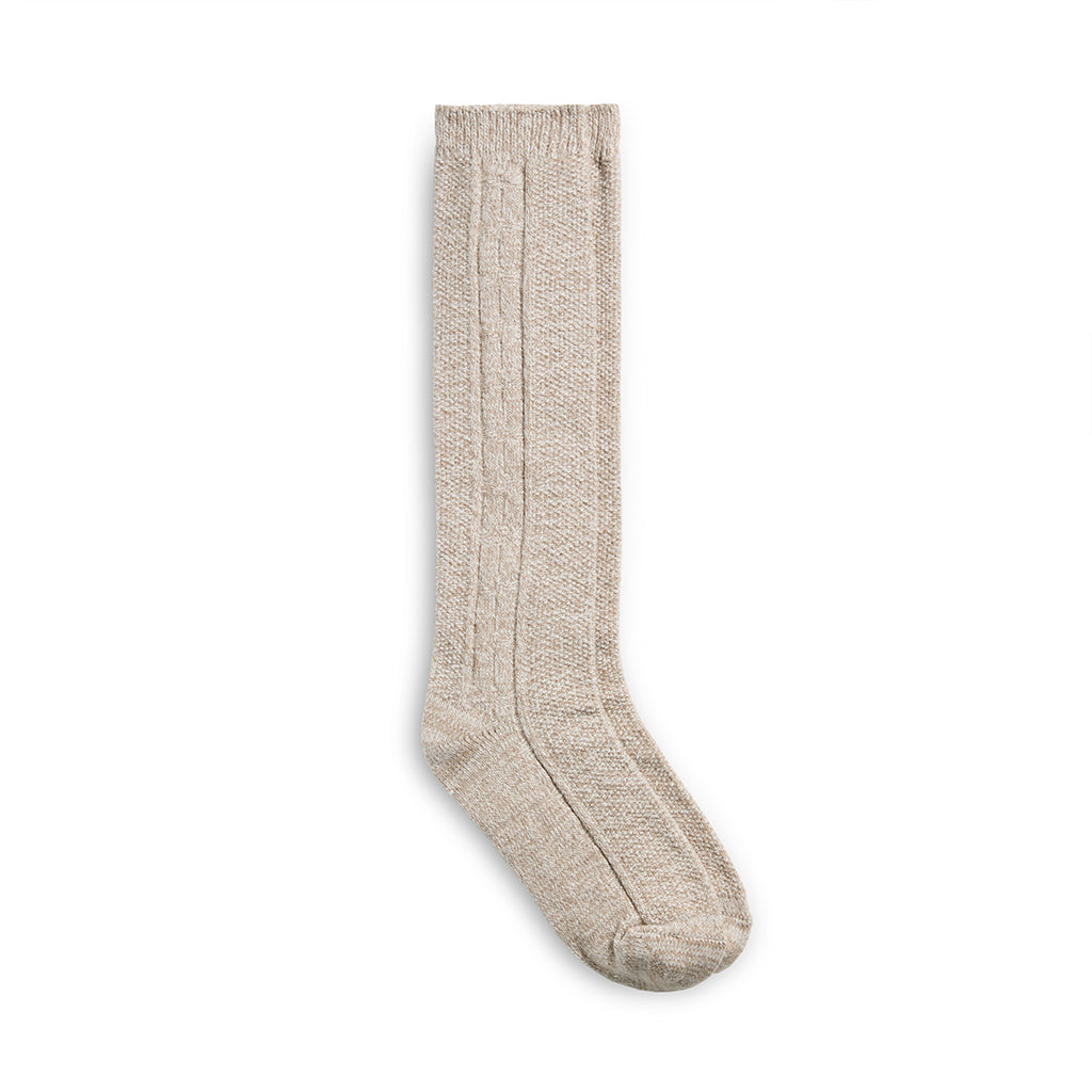 Tonal Twist Cable Knit Knee High Sock