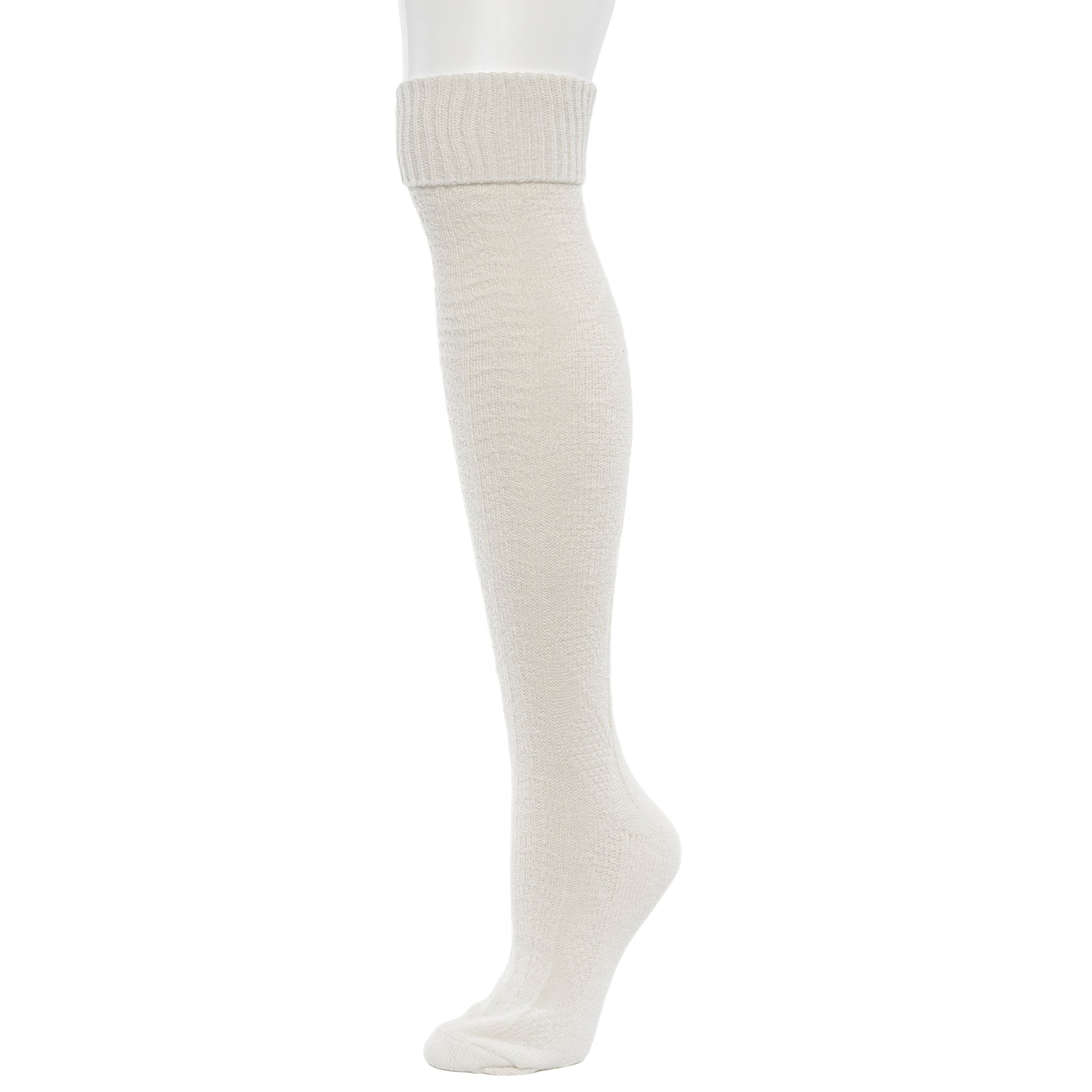 A pair of egret knee sock