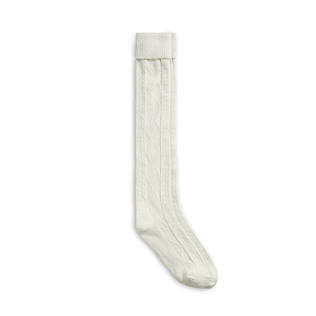 A pair of egret knee sock