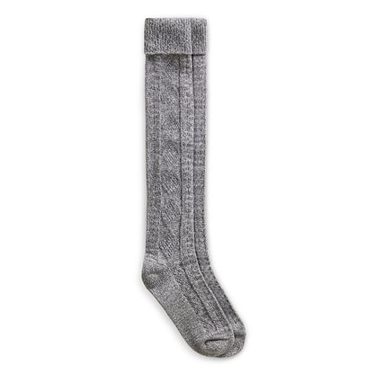 Quiet Shade;@A pair of grey knee sock