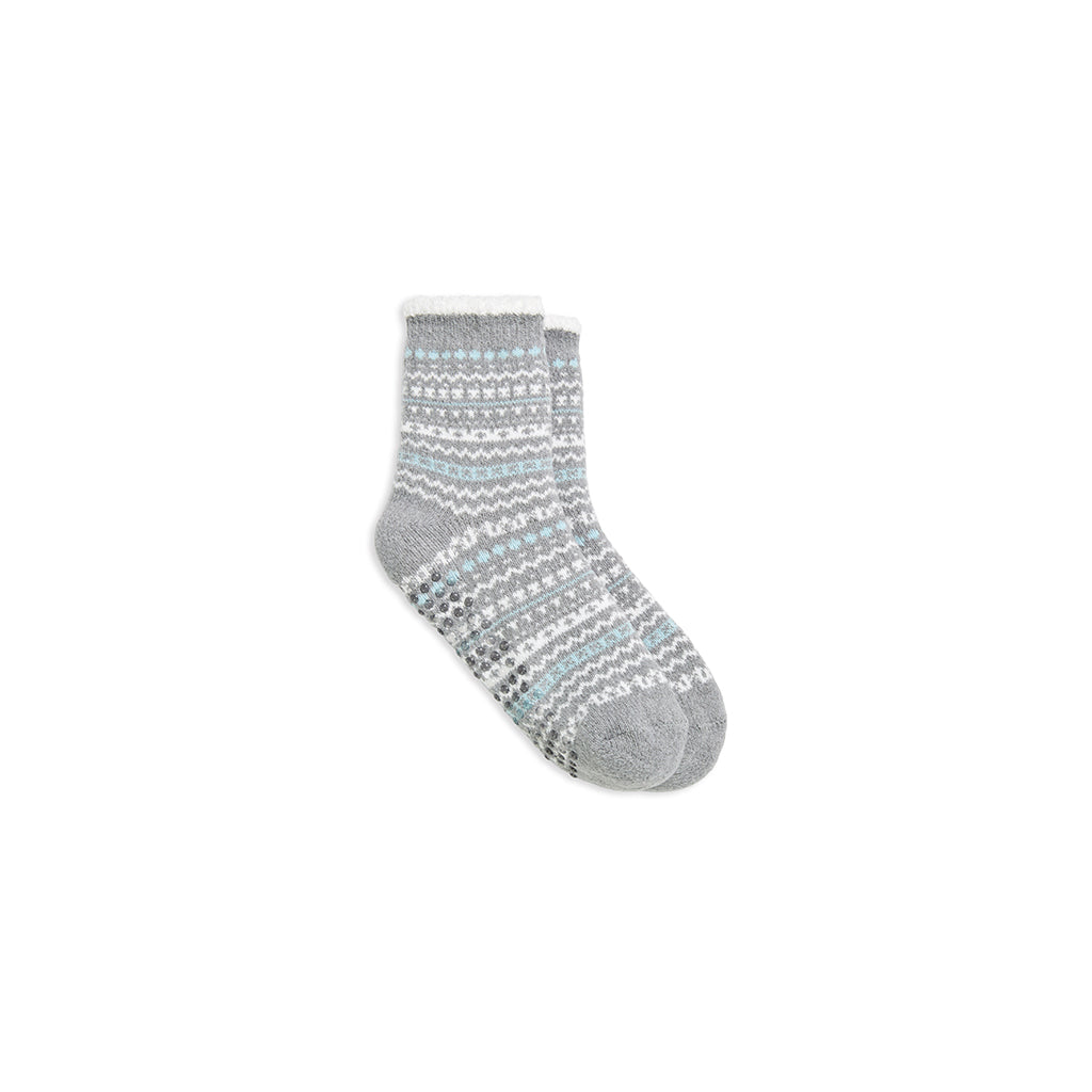 A Fairisle Cozy Lined Demi Crew Sock