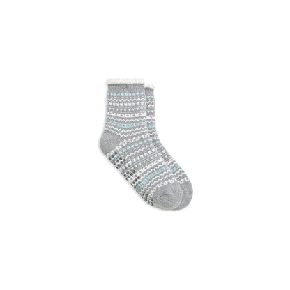 A Fairisle Cozy Lined Demi Crew Sock