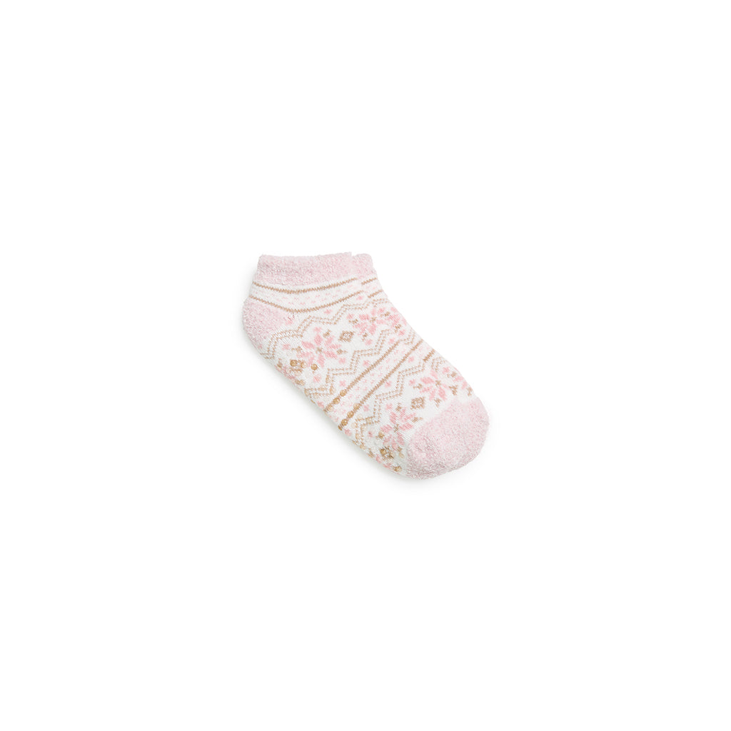 A Snowflake Fairisle Cozy Lined Low Cut Slipper Sock