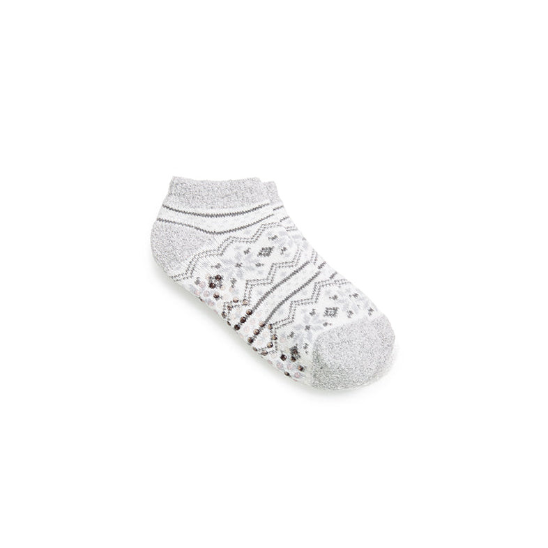 High Rise Twist;@A Snowflake Fairisle Cozy Lined Low Cut Slipper Sock