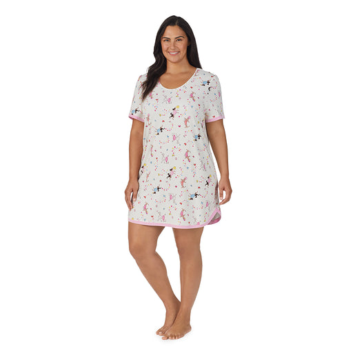 Plus Size Nightgowns for Women Soft Cotton Sleepwear Floral House