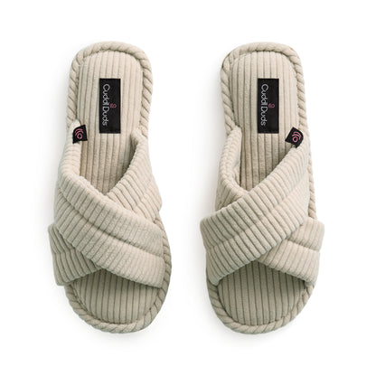 A pair of Corduroy X-Band Slide Slipper