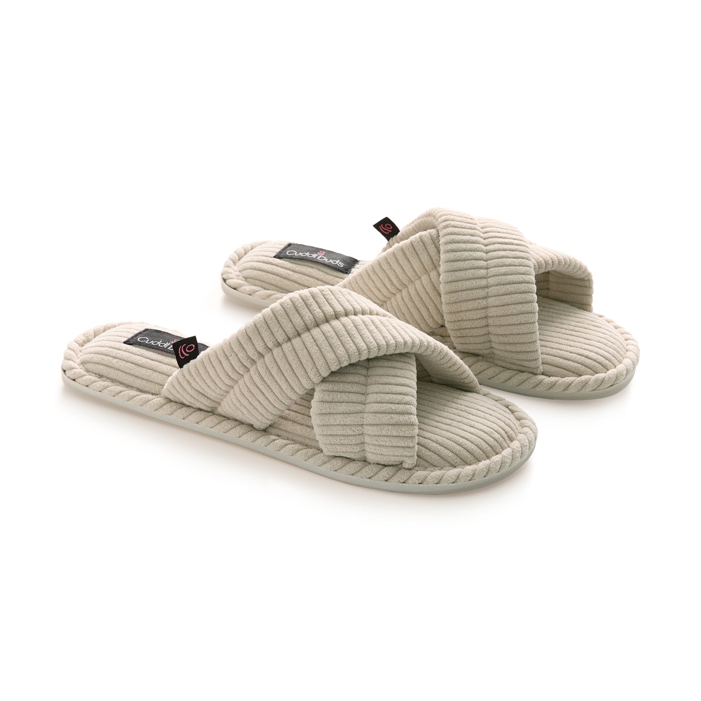 Chateau Gray;@A pair of Corduroy X-Band Slide Slipper