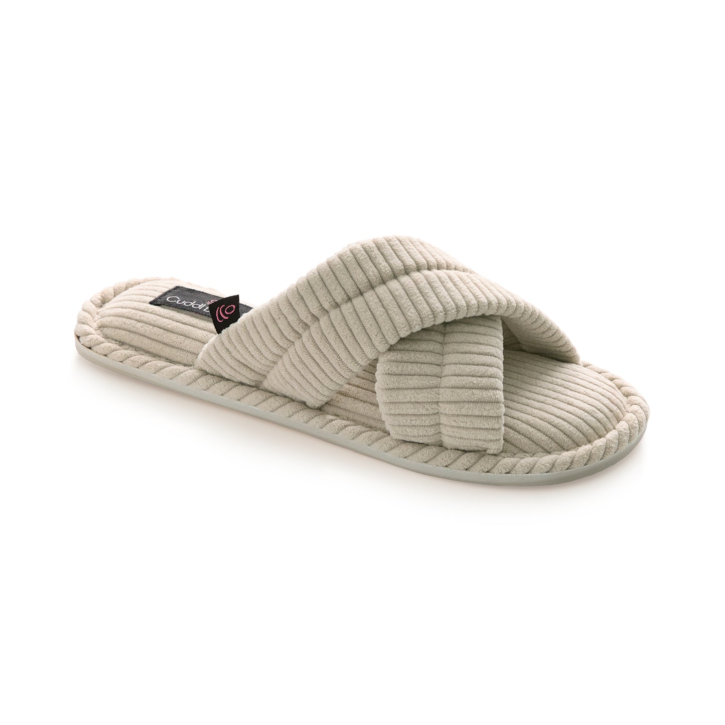 Chateau Gray;@A pair of Corduroy X-Band Slide Slipper
