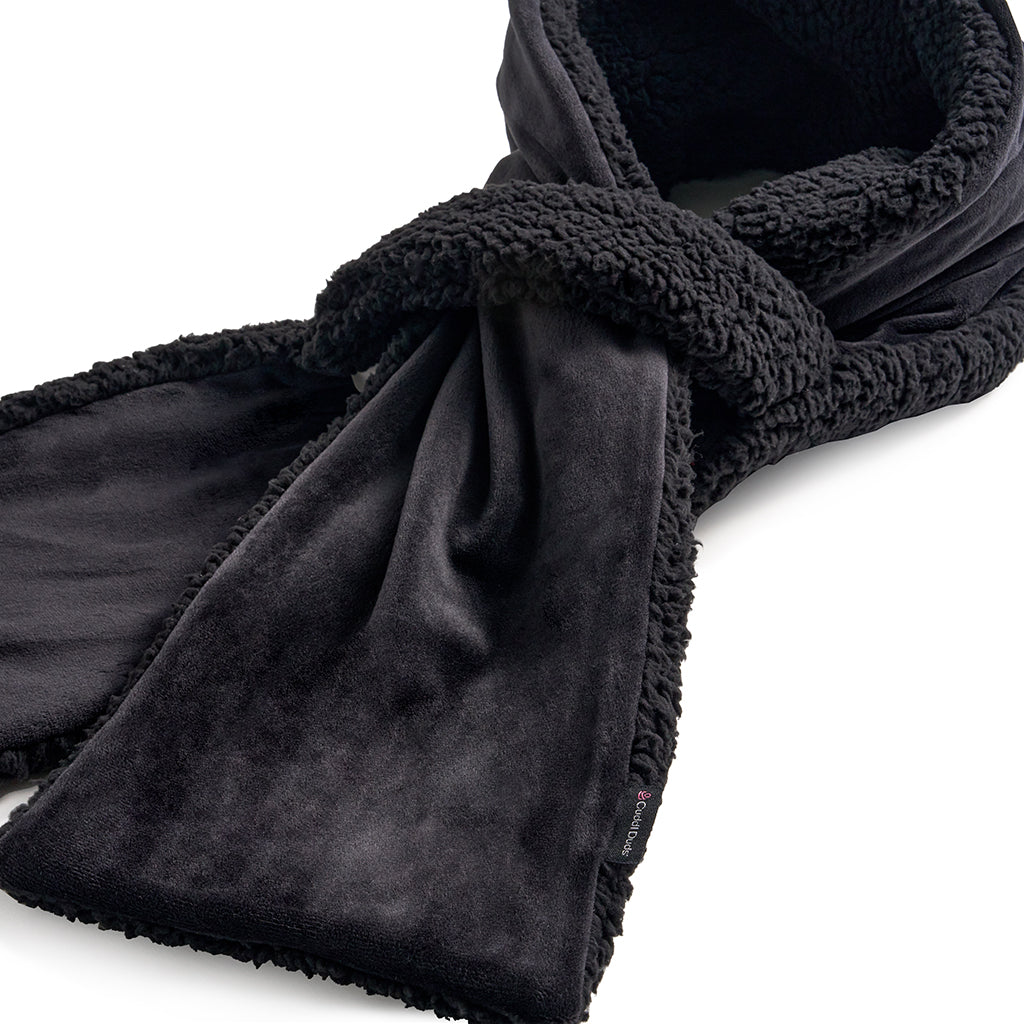 Black; @Velour Pull Through Scarf