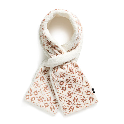 Fairisle Ivory; @Velour Pull Through Scarf