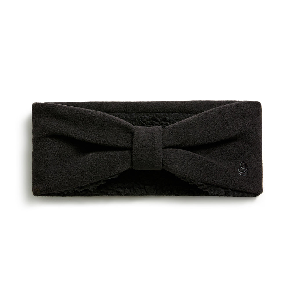 Black; @Fleece Bow Headband