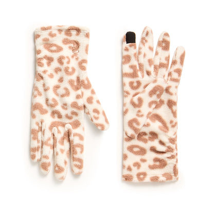 Snow Leopard; @Fleece Side Ruched Glove