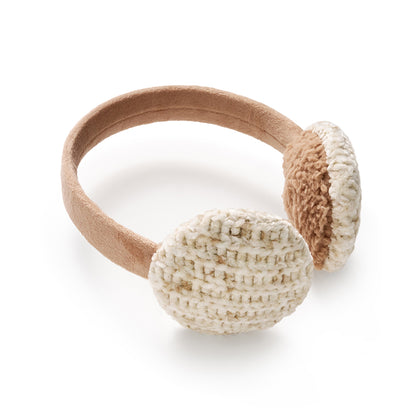 Oatmeal Speckle; @Chenille Earmuff with Velour Band