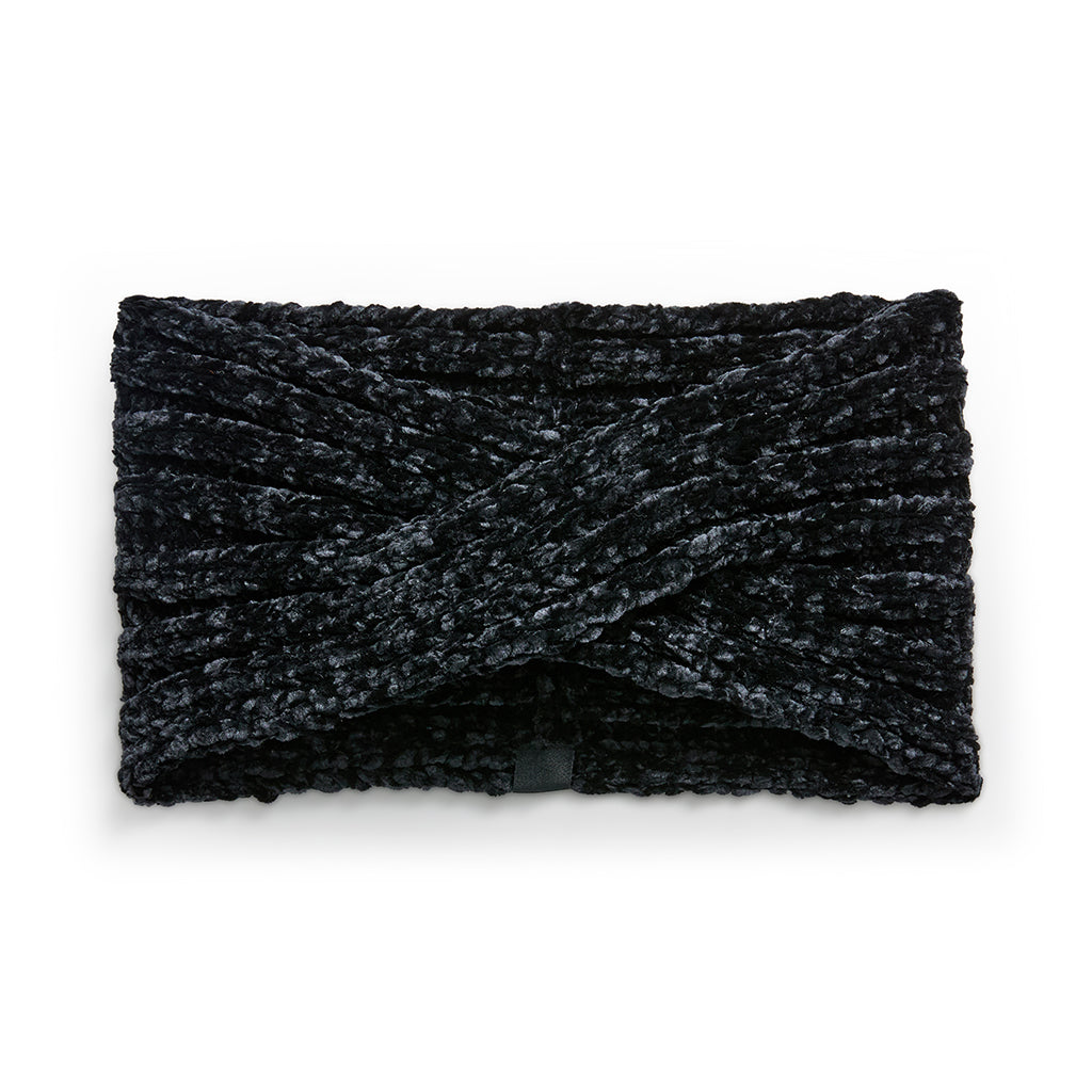 Black; @Chenille Twisted Headband