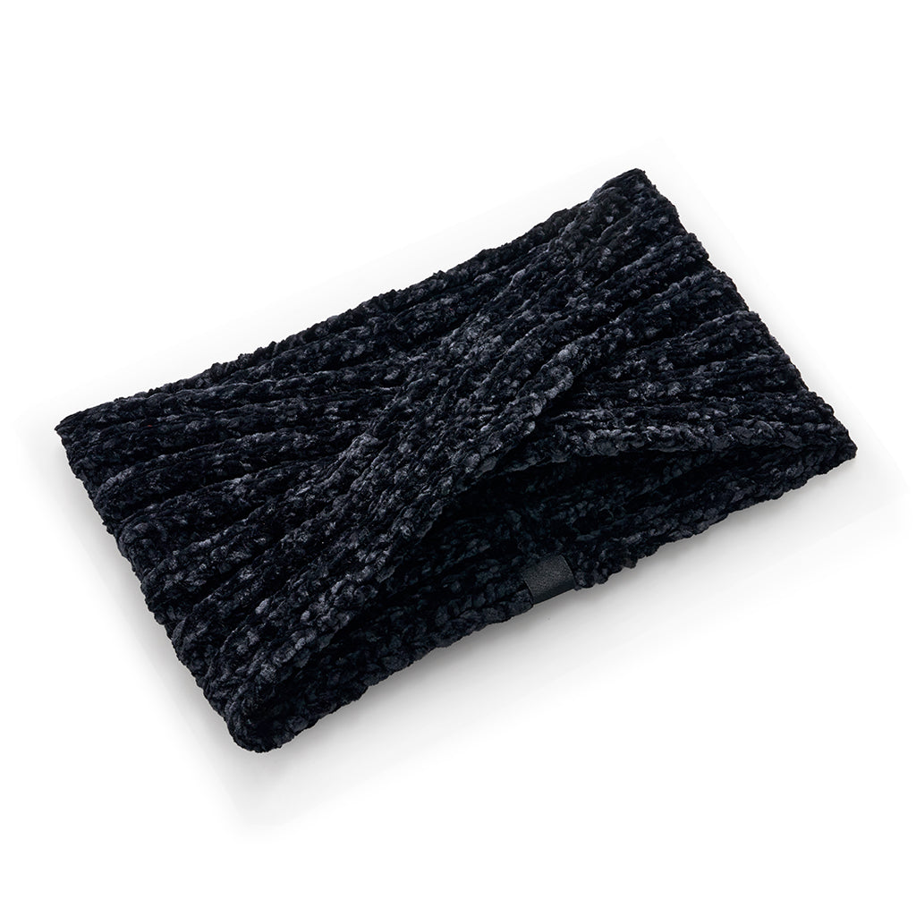 Black; @Chenille Twisted Headband