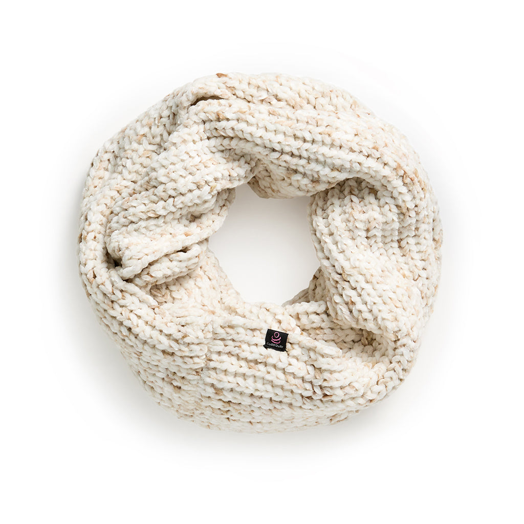 Oatmeal Speckle; @Chenille Infinity Scarf