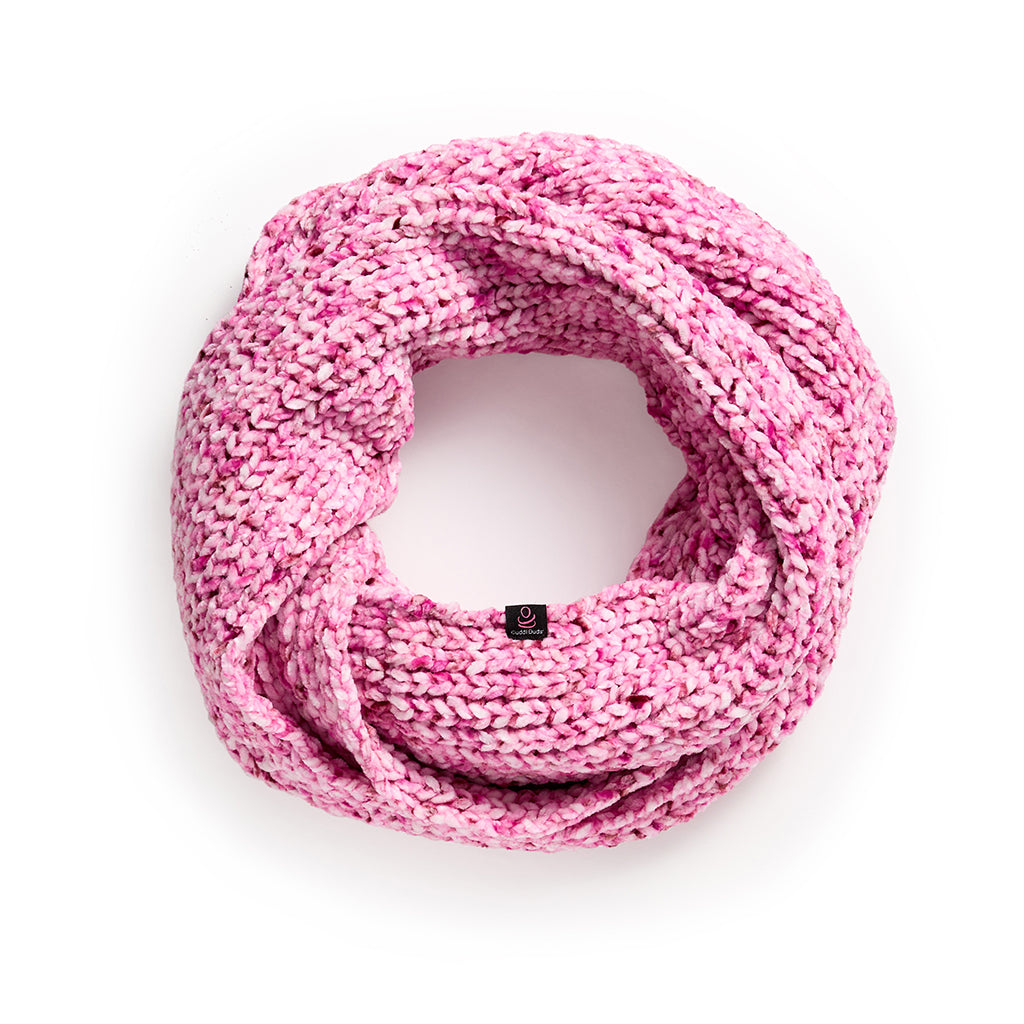 Dusty Pink Speckle; @Chenille Infinity Scarf