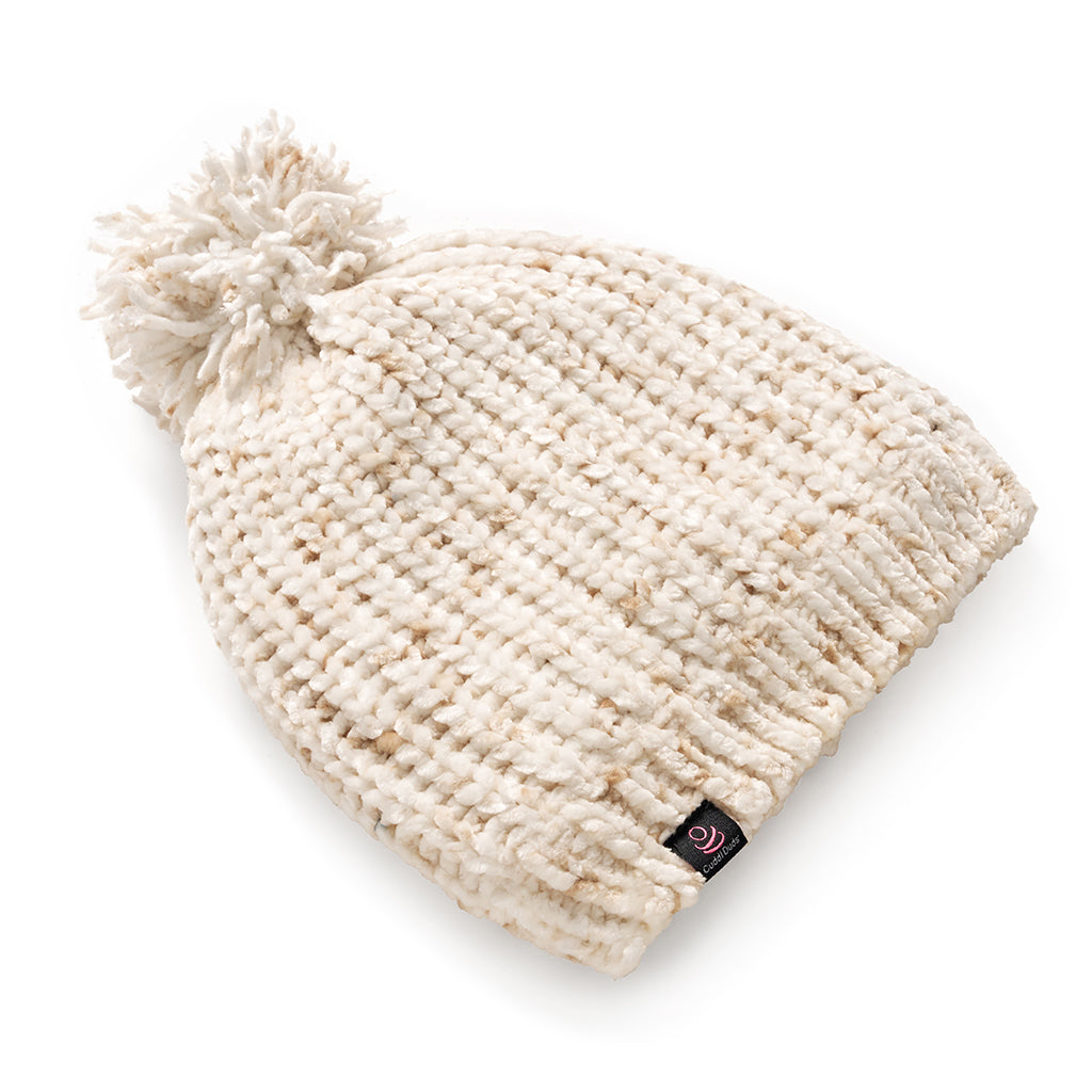 Chenille Beanie with Pom