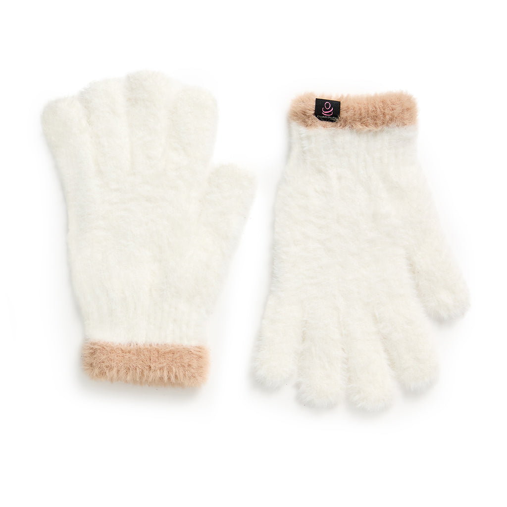 Ivory Multi; @Feather Knit Glove