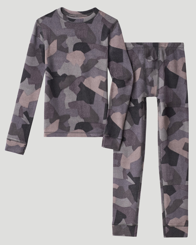 Boys Fleecewear With Stretch 2 pc. Long Sleeve Crew & Pant Set