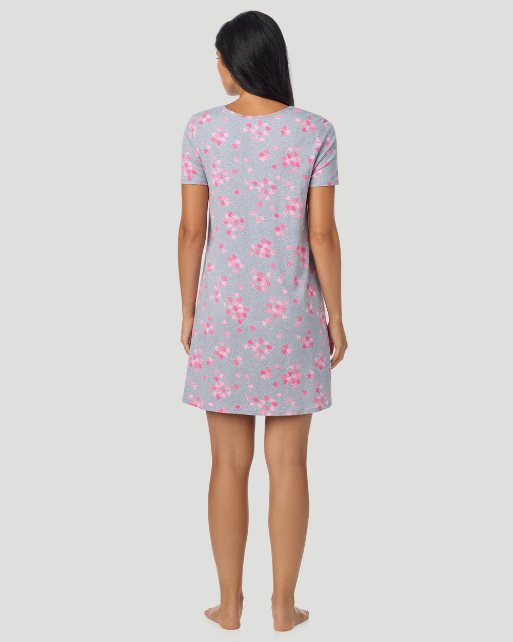 Cotton-Blend Short Sleeve Sleep Shirt