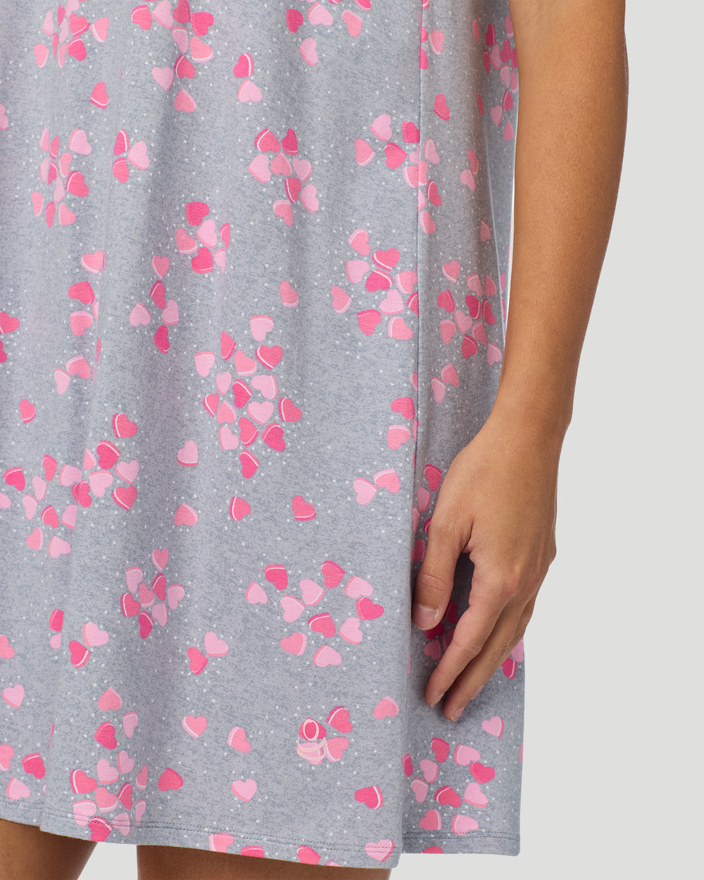 Cotton-Blend Short Sleeve Sleep Shirt