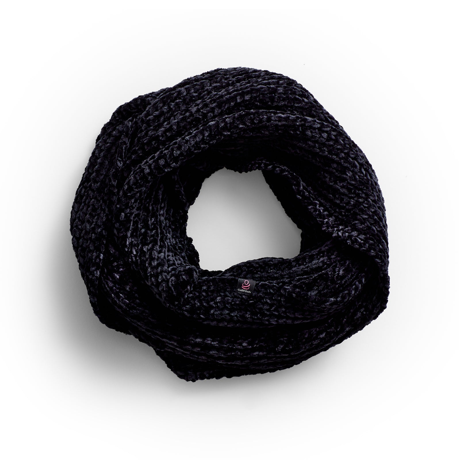 Black;@Chenille Infinity Scarf