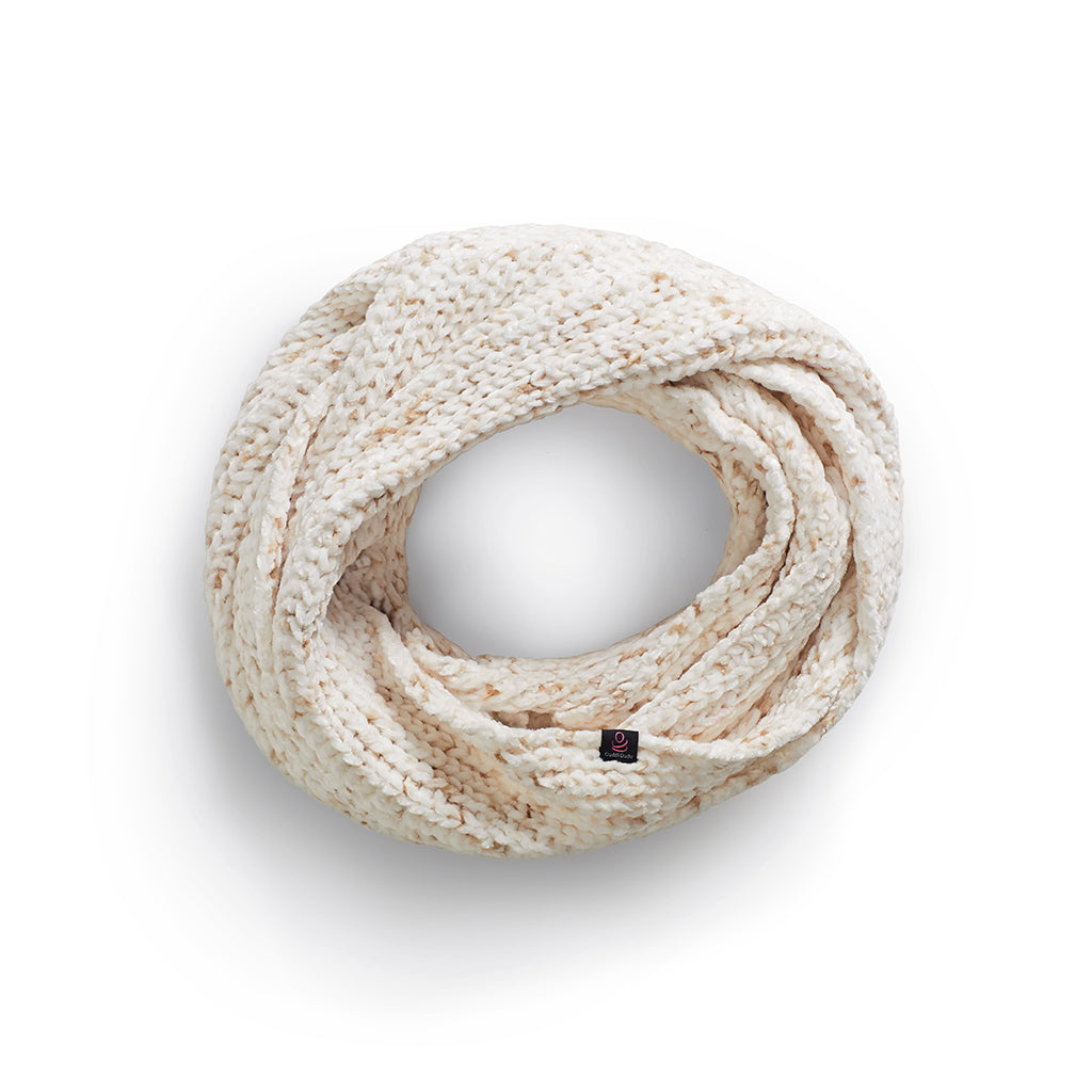 Oatmeal Speckle;@Chenille Infinity Scarf