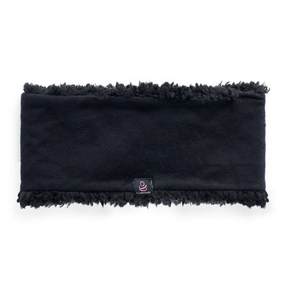 SoftKnit black  Headband with Sherpa