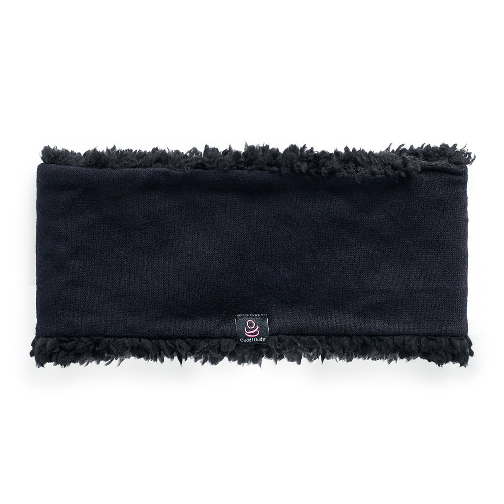 SoftKnit black  Headband with Sherpa