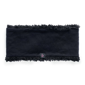 SoftKnit black  Headband with Sherpa