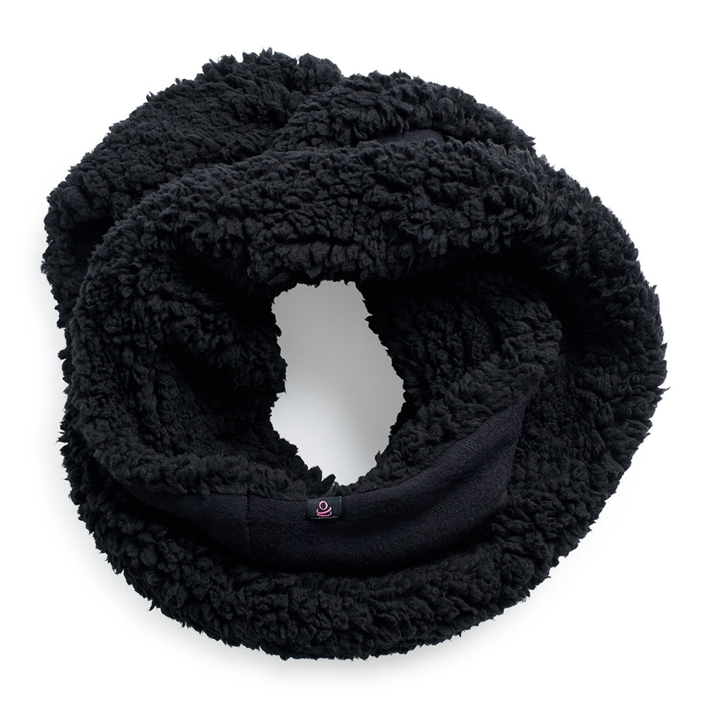 SoftKnit Infinity Scarf with Sherpa
