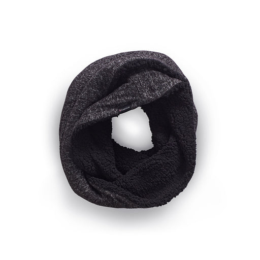 Black Marble;@SoftKnit Infinity Scarf with Sherpa