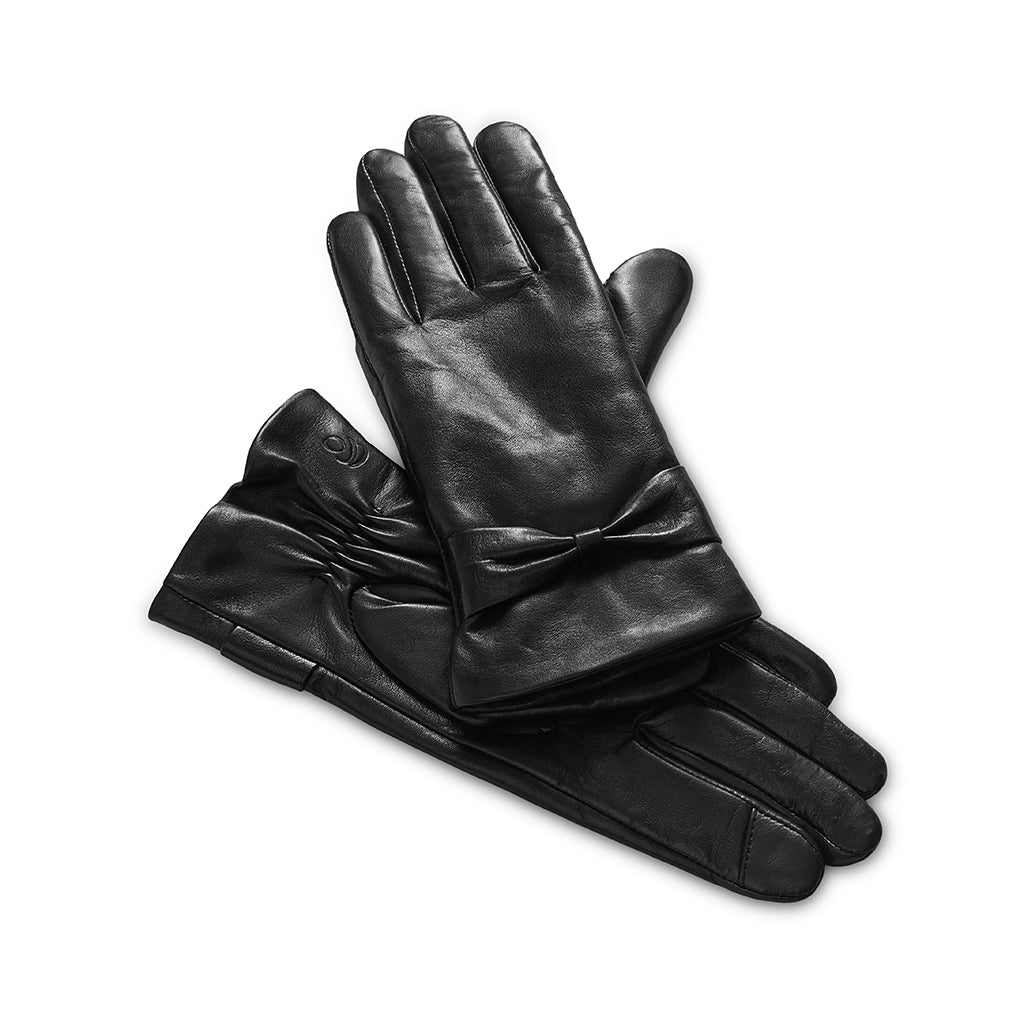 Leather Glove with Bow