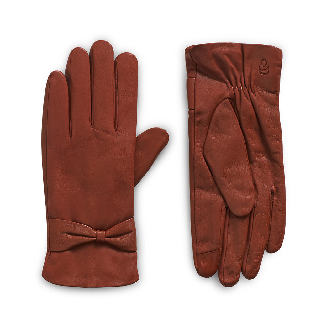 Leather Glove with Bow