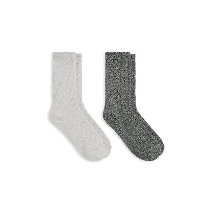 A Static Texture / Twist 5x1 Rib Crew Sock 2-Pack