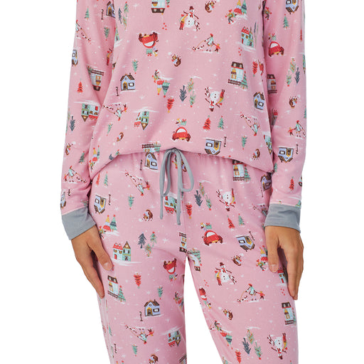 Jo & Bette Women's Pajama Set 2pc, Long Sleeve Shirt and Pants Set