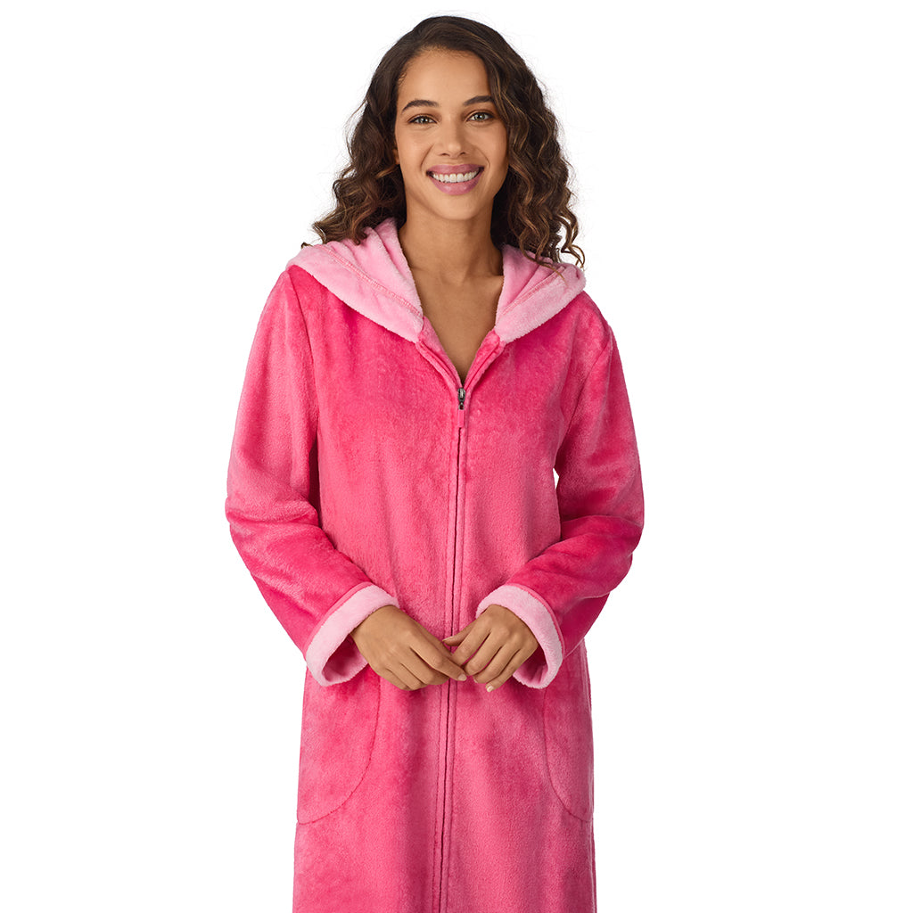 Chenille Zip Robe with Hood