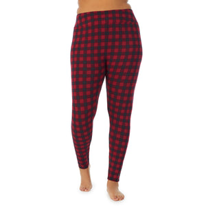 A lady wearing a Red Buffalo high waist legging plus.