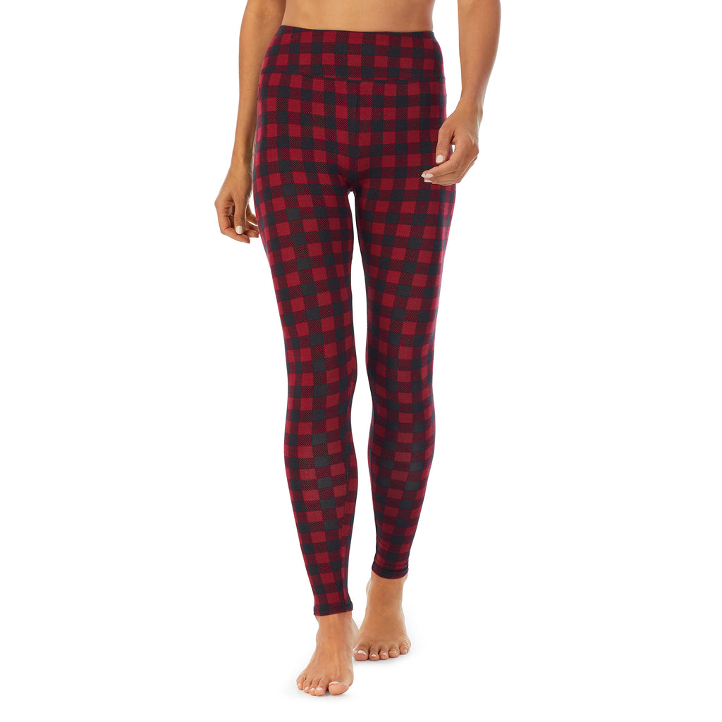 A lady wearing a Red Buffalo high waist legging.