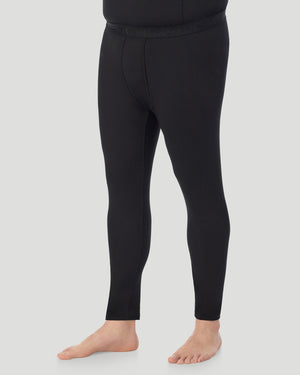 Lower body of a man wearing black pants side post