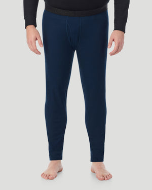  A man wearing Navy Blazer Waffle Thermal Pant Big & Tall in a front view pose