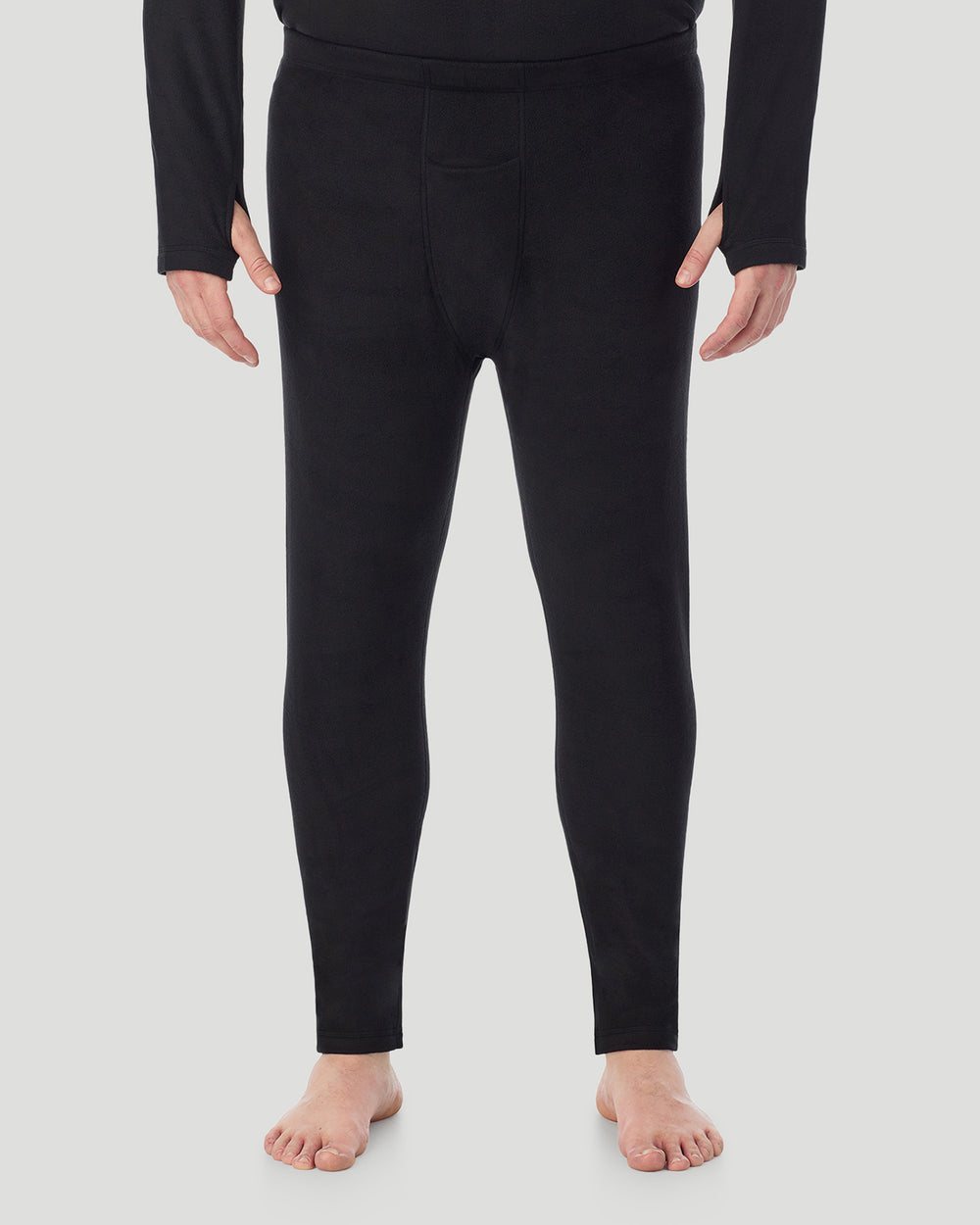 A man wearing Black Fleecewear Pant Big & Tall in a front view pose